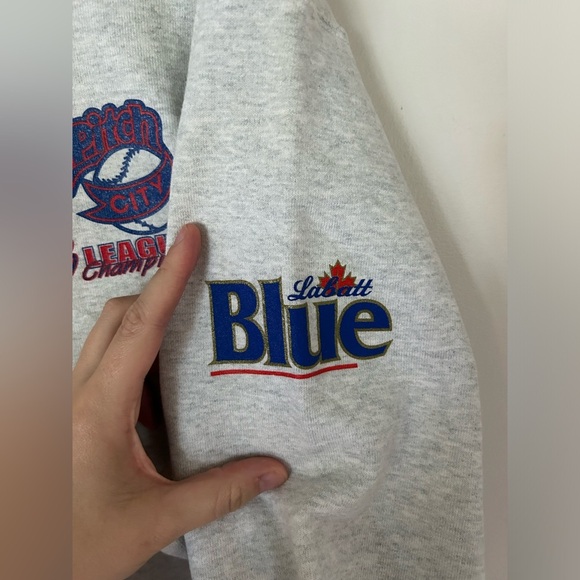 Vintage 1998 SLO PITCH Champs Crew Neck Size Large - Picture 3 of 7